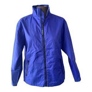 Eddie Bauer Women’s Nylon Windbreaker Rain Jacket - Sz M - Royal Blue